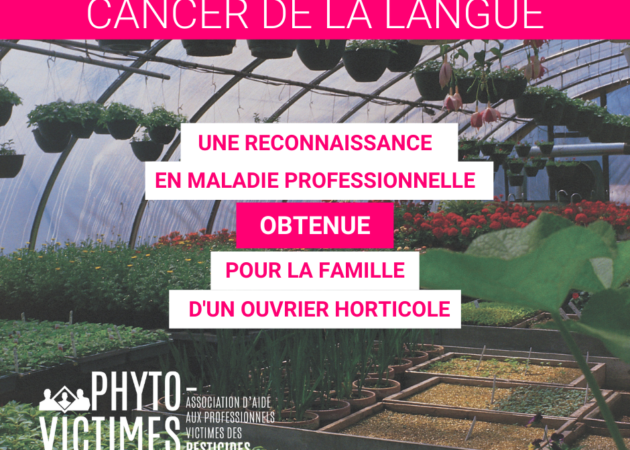 [VICTOIRE] Reconnaissance du cancer de la langue d’un ouvrier horticole exposé aux pesticides