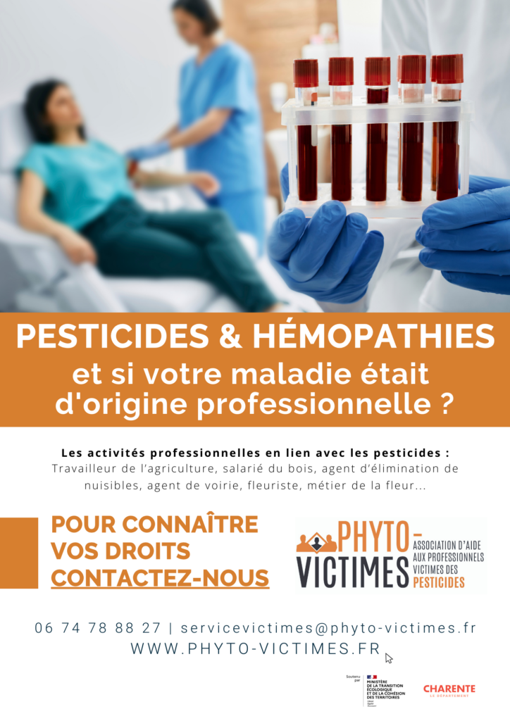 Campagne de sensibilisation - sante pesticides - Phyto-victimes association pour les professionnels victimes des produits phytosanitaires.