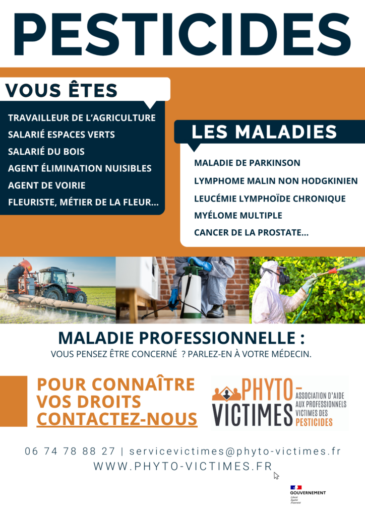 Campagne de sensibilisation - sante pesticides - Phyto-victimes association pour les professionnels victimes des produits phytosanitaires.