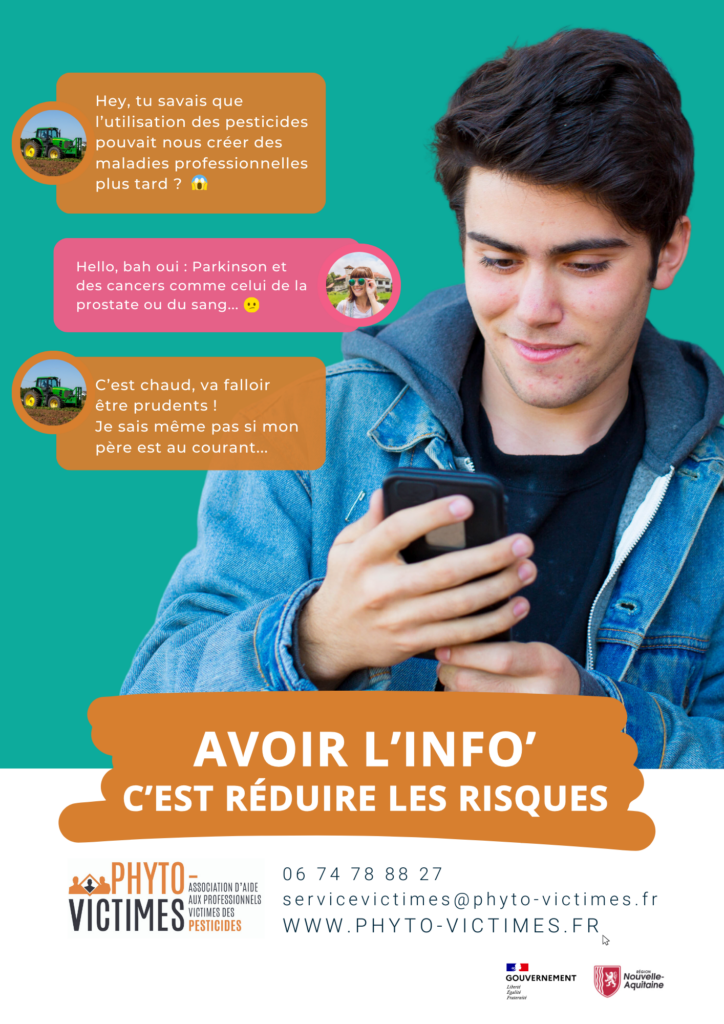 Campagne de sensibilisation - sante pesticides - pour les écoles Phyto-victimes association pour les professionnels victimes des produits phytosanitaires.